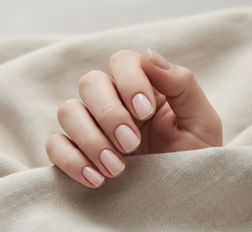 Manucure naked nails