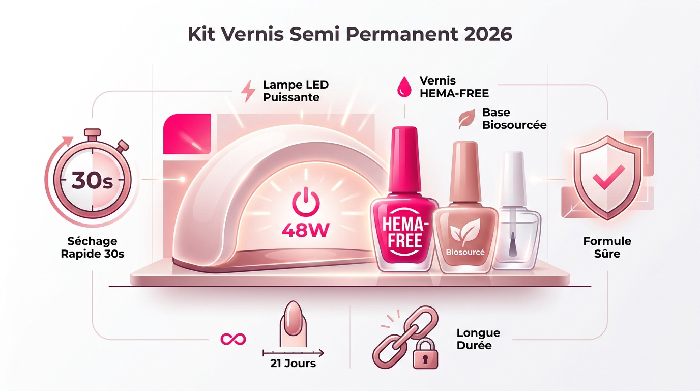 Sélection des meilleurs accessoires pour un kit vernis semi-permanent performant en 2026